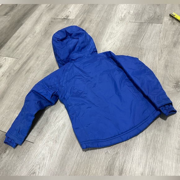K-way blue kids rain jacket 4T windbreaker packable waterproof outdoor spring - Picture 8 of 8